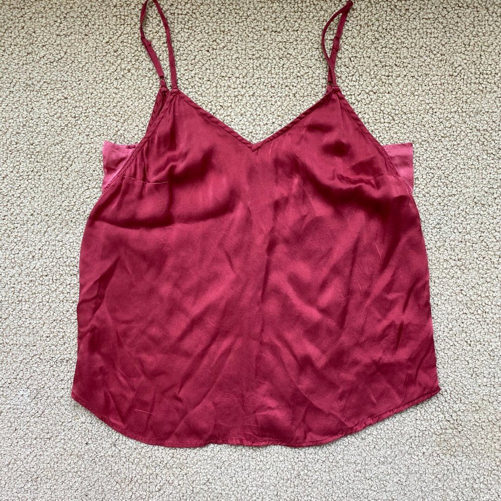 Red/ crimson thin strap top